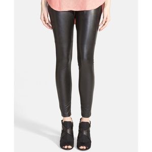 NWT Hue Faux Leather Leggings